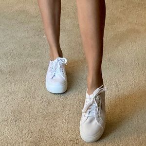 Superga white sneakers!